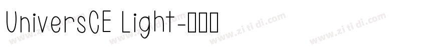 UniversCE Light字体转换